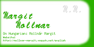 margit mollnar business card